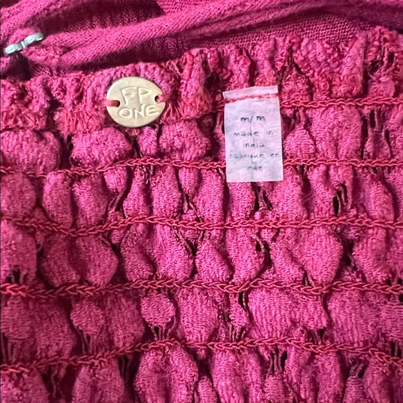 Free People Lace/Ruffle Strappy Maxi Dress Red Size Medium *Flaw - Picture 9 of 11